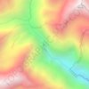 Mapa topográfico Río Canaguá, altitud, relieve