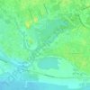 Mapa topográfico протока Сайма, altitud, relieve