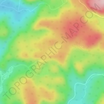 Mapa topográfico Lac Gosselin, altitud, relieve