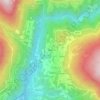 Mapa topográfico Teaio, altitud, relieve