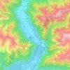 Mapa topográfico Valchiavenna, altitud, relieve
