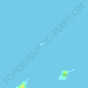 Mapa topográfico North Channel Island, altitud, relieve