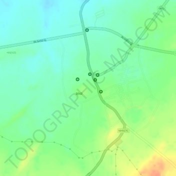 Mapa topográfico Rapar, altitud, relieve