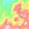Mapa topográfico Reserva Geobotánica Pululahua, altitud, relieve
