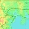 Mapa topográfico musi, altitud, relieve