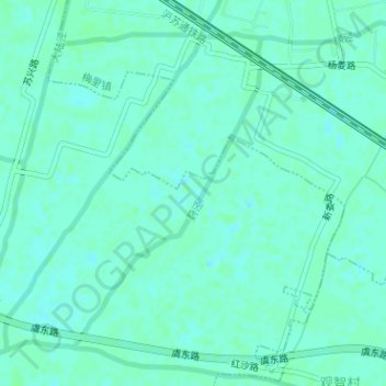 Mapa topográfico 葑泾, altitud, relieve
