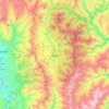 Mapa topográfico Loja, altitud, relieve