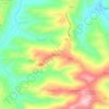 Mapa topográfico Crocifisso, altitud, relieve