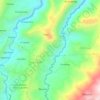 Mapa topográfico Pillin, altitud, relieve