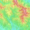 Mapa topográfico Gaiole in Chianti, altitud, relieve