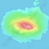 Mapa topográfico Isla Santa Cruz, altitud, relieve