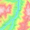Mapa topográfico Palmas, altitud, relieve