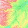 Mapa topográfico Baños, altitud, relieve
