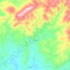Mapa topográfico Frailes, altitud, relieve